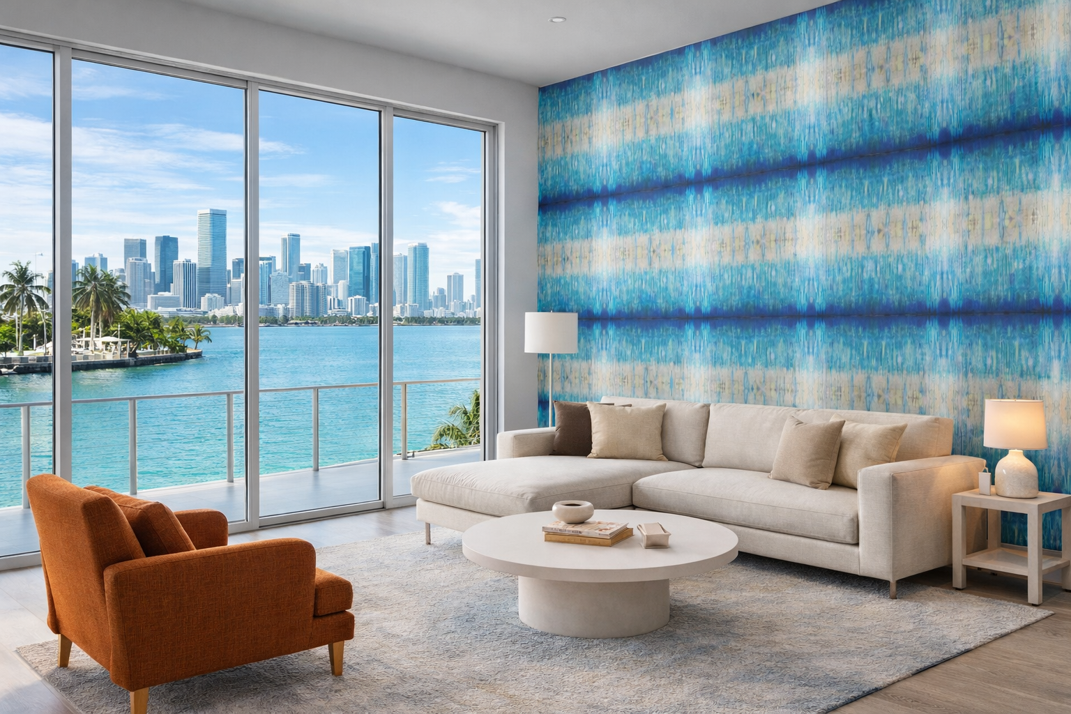 Modern-wallpaper-texture-abstract-blue-living-room-Miami